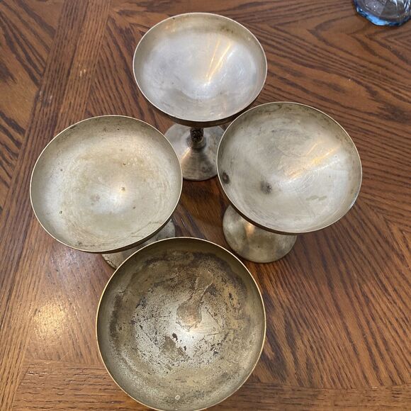 Vintage Valero Champagne Goblets Set of 4 With Protective Liner Made in Spain - Picture 2 of 4